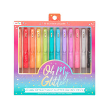 Load image into Gallery viewer, Ooly Oh My Glitter! Retractable Glitter Gel Pens - Set of 12