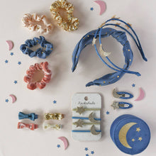 Load image into Gallery viewer, Rockahula Gold Spotty Headband Blue