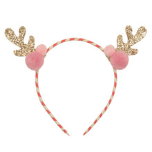 Load image into Gallery viewer, Rockahula Pom Pom Reindeer Headband