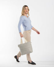 Load image into Gallery viewer, Striped Cooler Tote