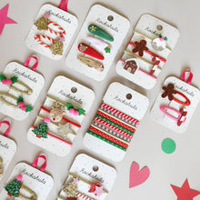 Load image into Gallery viewer, Rockahula Stripy Christmas Tree Clips