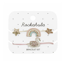 Load image into Gallery viewer, Rockahula Enchanted Rainbow And Swan Bracelet Set
