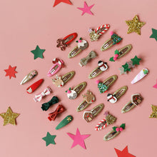 Load image into Gallery viewer, Rockahula Stripy Christmas Tree Clips