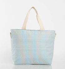 Load image into Gallery viewer, Striped Cooler Tote