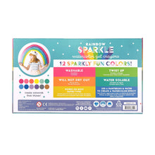 Load image into Gallery viewer, Ooly Rainbow Sparkle Metallic Watercolor Gel Crayons - Set of 12