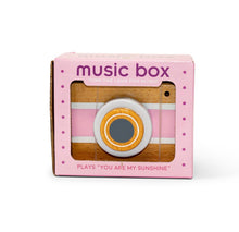 Load image into Gallery viewer, Jack Rabbit Toys Vintage Camera Music Box - Pink