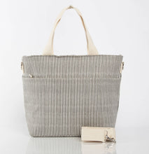 Load image into Gallery viewer, Striped Cooler Tote