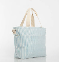 Load image into Gallery viewer, Striped Cooler Tote