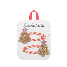Load image into Gallery viewer, Rockahula Stripy Christmas Tree Clips
