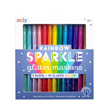 Load image into Gallery viewer, Ooly Rainbow Sparkle Glitter Markers - Set of 15