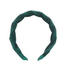 Load image into Gallery viewer, Rockahula Evergreen Velvet Plaited Headband