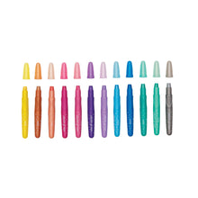 Load image into Gallery viewer, Ooly Rainbow Sparkle Metallic Watercolor Gel Crayons - Set of 12