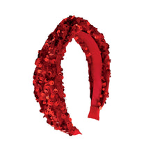 Load image into Gallery viewer, Rockahula Sequin Velvet Headband - Red