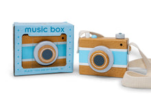 Load image into Gallery viewer, Jack Rabbit Toys Vintage Camera Music Box - Blue