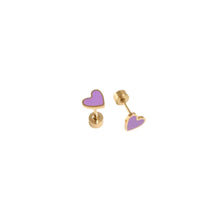 Load image into Gallery viewer, Pip Pop Enamel Heart Studs