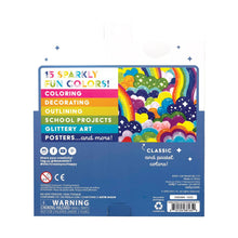 Load image into Gallery viewer, Ooly Rainbow Sparkle Glitter Markers - Set of 15