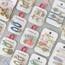 Load image into Gallery viewer, Rockahula Rainbow Shimmer Star Clips