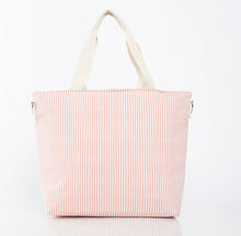 Load image into Gallery viewer, Striped Cooler Tote