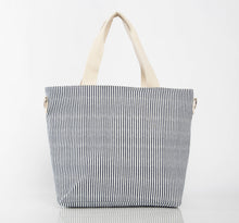 Load image into Gallery viewer, Striped Cooler Tote