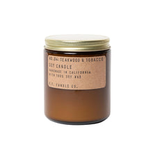 Load image into Gallery viewer, P.F. Candle Co. Teakwood and Tobacco Soy Candle