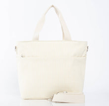 Load image into Gallery viewer, Striped Cooler Tote
