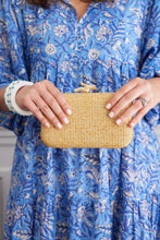 Load image into Gallery viewer, Coral Woven Straw Clutch
