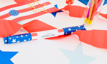 Load image into Gallery viewer, Tops Malibu Deluxe 12" 4th of July Sparklers - Tube of 6

