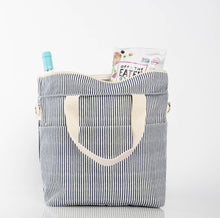 Load image into Gallery viewer, Striped Cooler Tote
