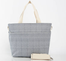 Load image into Gallery viewer, Striped Cooler Tote
