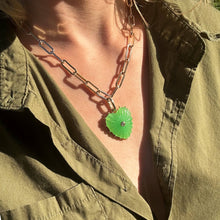 Load image into Gallery viewer, THATCH Malene Light Green Jade Clip Necklace
