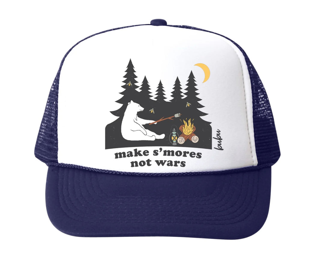 Bubu Toddler Make S’mores Not Wars Trucker Hat