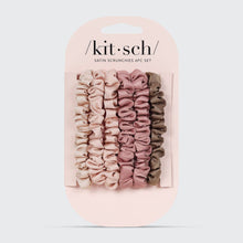Load image into Gallery viewer, kitsch Ultra Petite Satin Scrunchies 6pc - Terracotta
