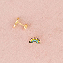 Load image into Gallery viewer, Pip Pop Pastel Rainbow Studs

