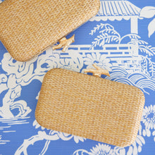 Load image into Gallery viewer, Coral Woven Straw Clutch
