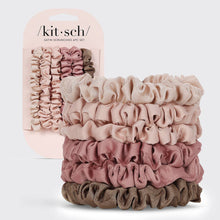 Load image into Gallery viewer, kitsch Ultra Petite Satin Scrunchies 6pc - Terracotta
