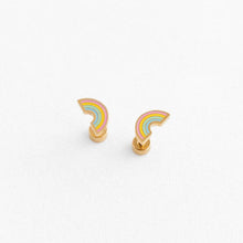 Load image into Gallery viewer, Pip Pop Pastel Rainbow Studs
