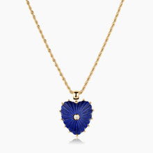 Load image into Gallery viewer, THATCH Malene Lapis Heart Rope Necklace
