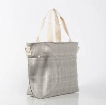 Load image into Gallery viewer, Striped Cooler Tote
