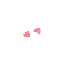 Load image into Gallery viewer, Pip Pop Enamel Heart Studs
