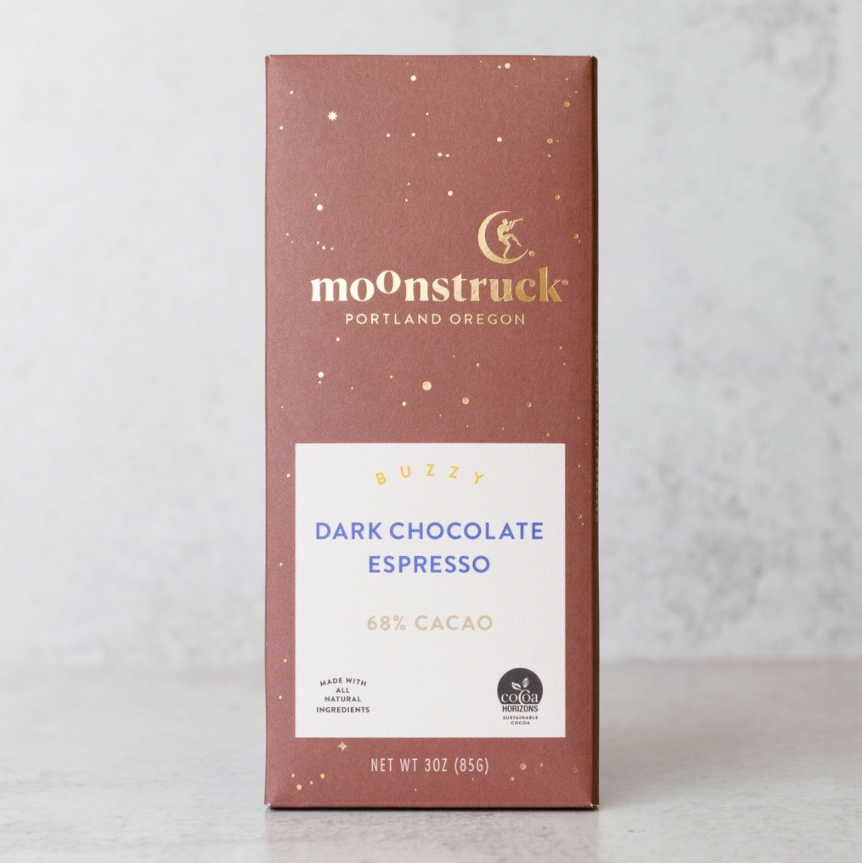Moonstruck Chocolate Co. Dark Chocolate Espresso Bar