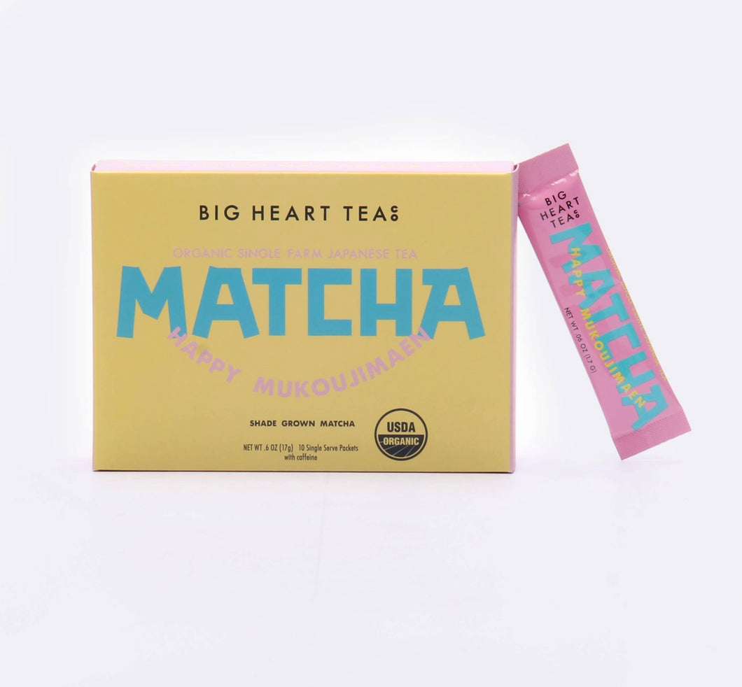 Big Heart Tea Co. Happy Matcha Sticks - Box of 10
