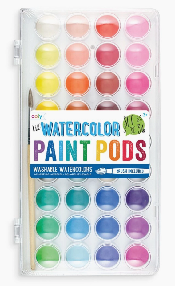 ooly Lil' Paint Pods Watercolor Paint - Set of 36