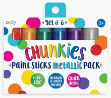 Load image into Gallery viewer, ooly Chunkies Metallic Paint Sticks
